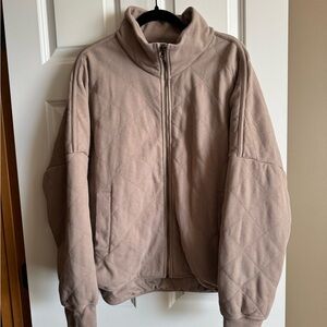 Alpine Design Women’s Quilted Puffer Jacket - Taupe